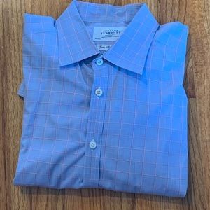Extra slim fit button down dress shirt 16.5/35”